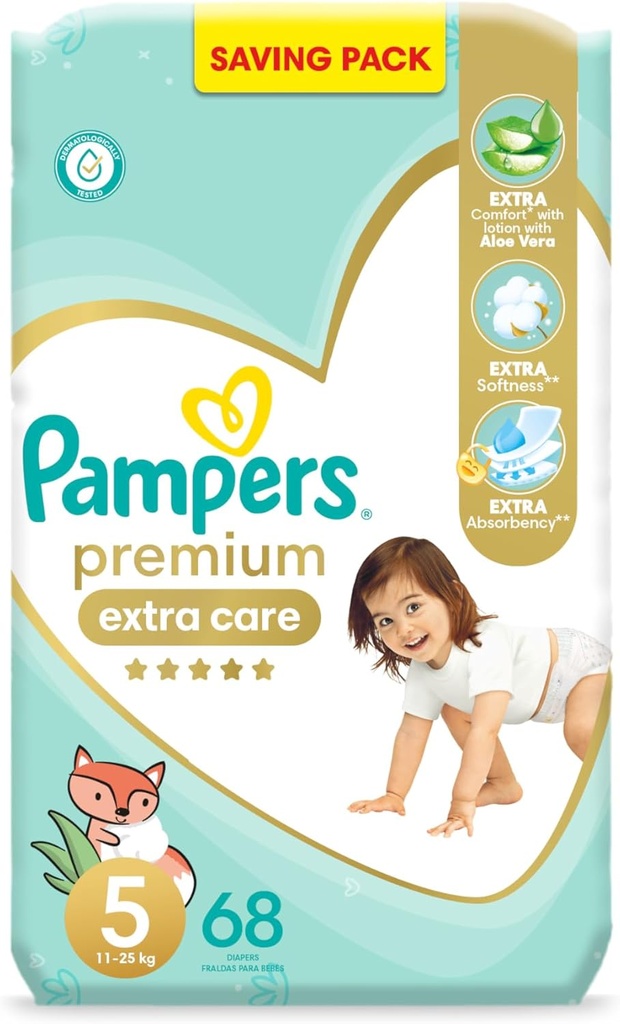 PAMPERS PREMIUM CARE NO.5 68 PCS