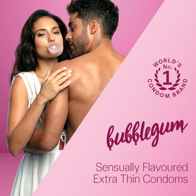 DUREX EXTRA THIN BUBBLE GUM 10 CONDOMS