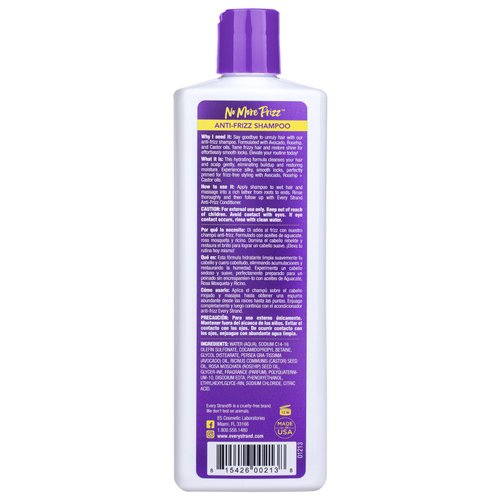 EVERY STRAND NO MORE FRIZZ ANTI-FRIZZ SHAMPOO 399 ML