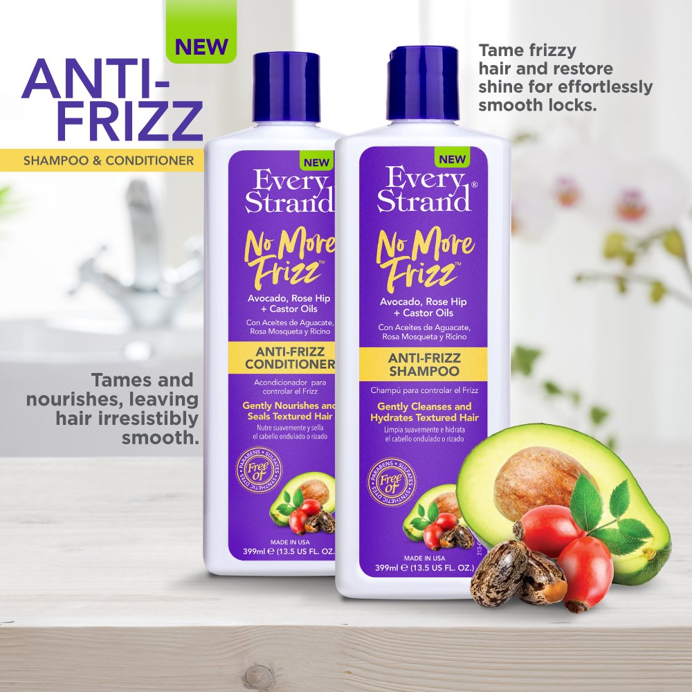 EVERY STRAND NO MORE FRIZZ ANTI-FRIZZ SHAMPOO 399 ML