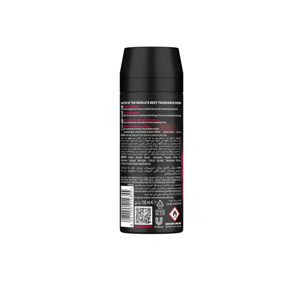 Axe Premium Deodorant Body Spray Cherry Spritz