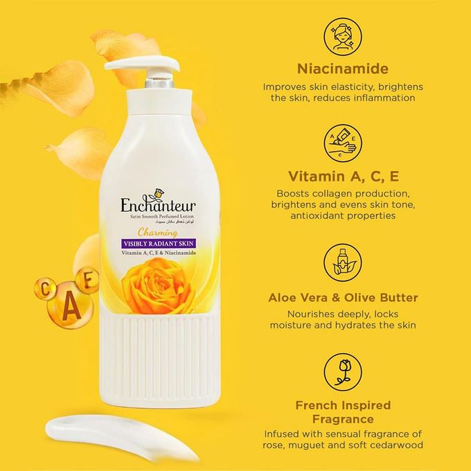 Enchanteur Enchanteur Perfume Lotion 500ml CHARMING (Yellow)