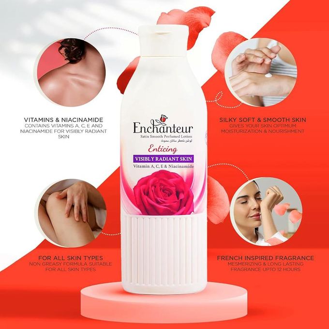 Enchanteur Enchanteur Perfume Lotion 250ml ENTICING (Red)