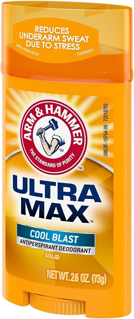 ARM & HAMMER Ultra MAX Deodorant- Cool Blast- Solid  73G