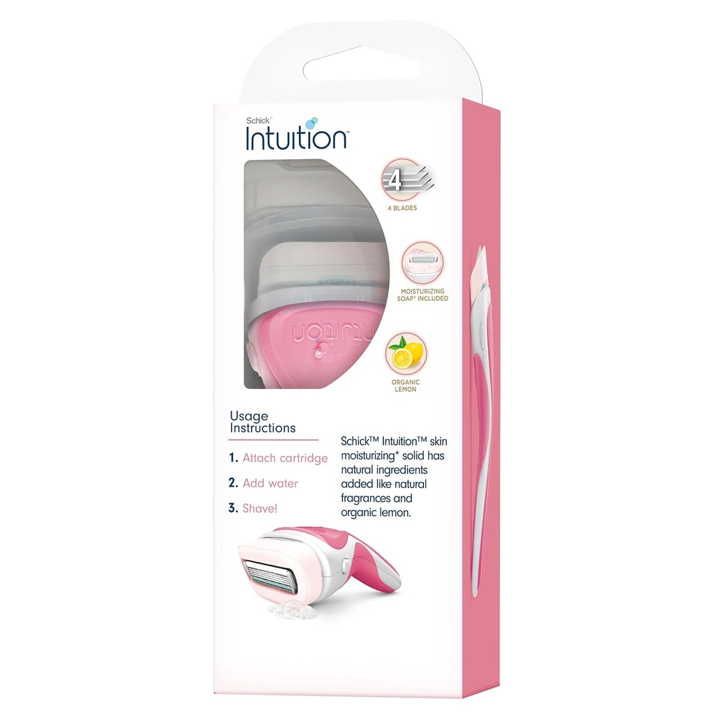 Schick Intuition Fresh Citrus Berry Razor for Women with 2 Refills