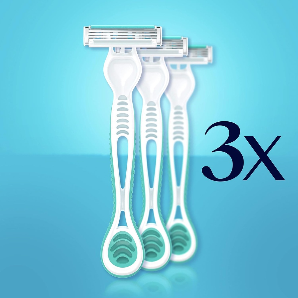 Gillette Venus 3 Sensitive Disposable Razor for Women - 3 Pieces