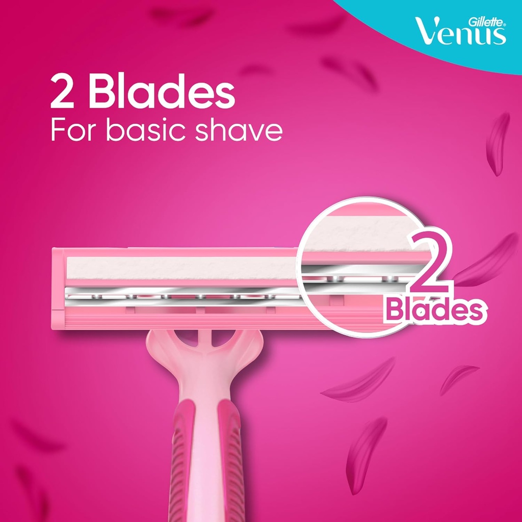 Gillette Blue II Plus Disposable Razor for Women - 5 Pieces
