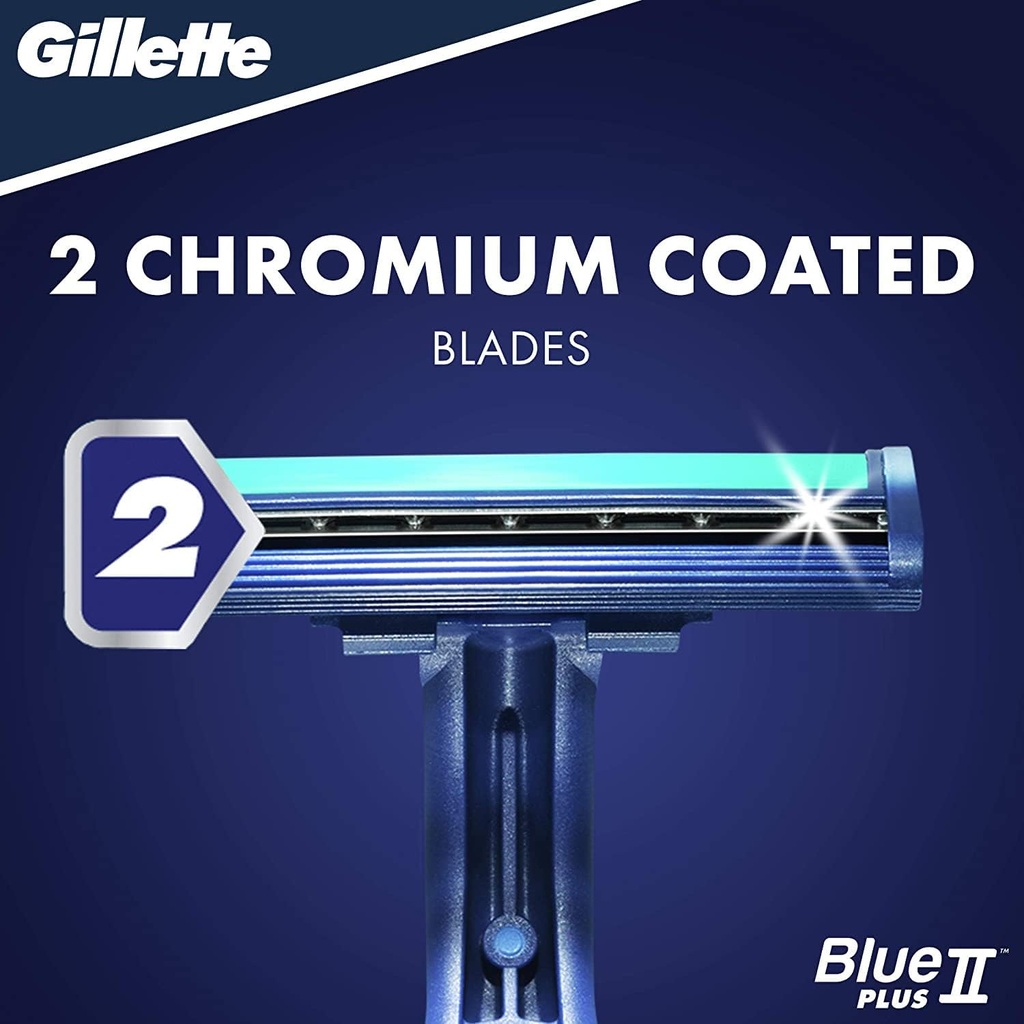 Gillette Blue II Plus Disposable Razors 10 + 2 free Razors