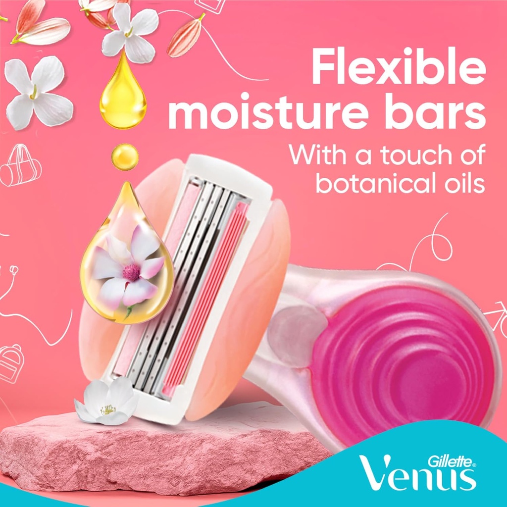 Gillette Venus ComfortGlide SPA Breeze Woman's Mini Travel Refillable Razor