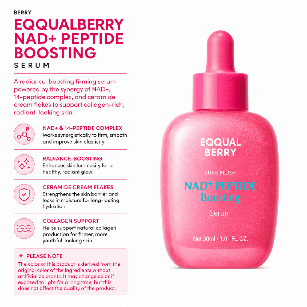 EQQUALBERRY NAD+ Peptide Boosting Serum 30ml 