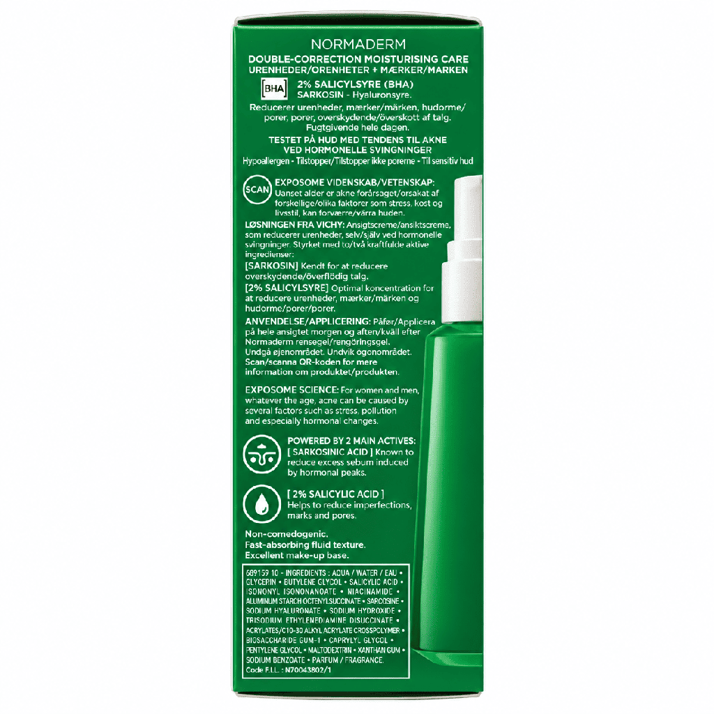 Vichy Normaderm Acne-Prone Skin Double-Correction Daily Moisturising Care - 50ml
