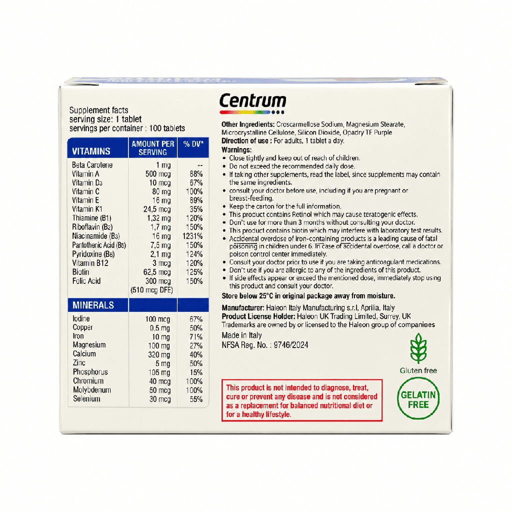 Centrum Women 100 Tablets Discount 100 EGP