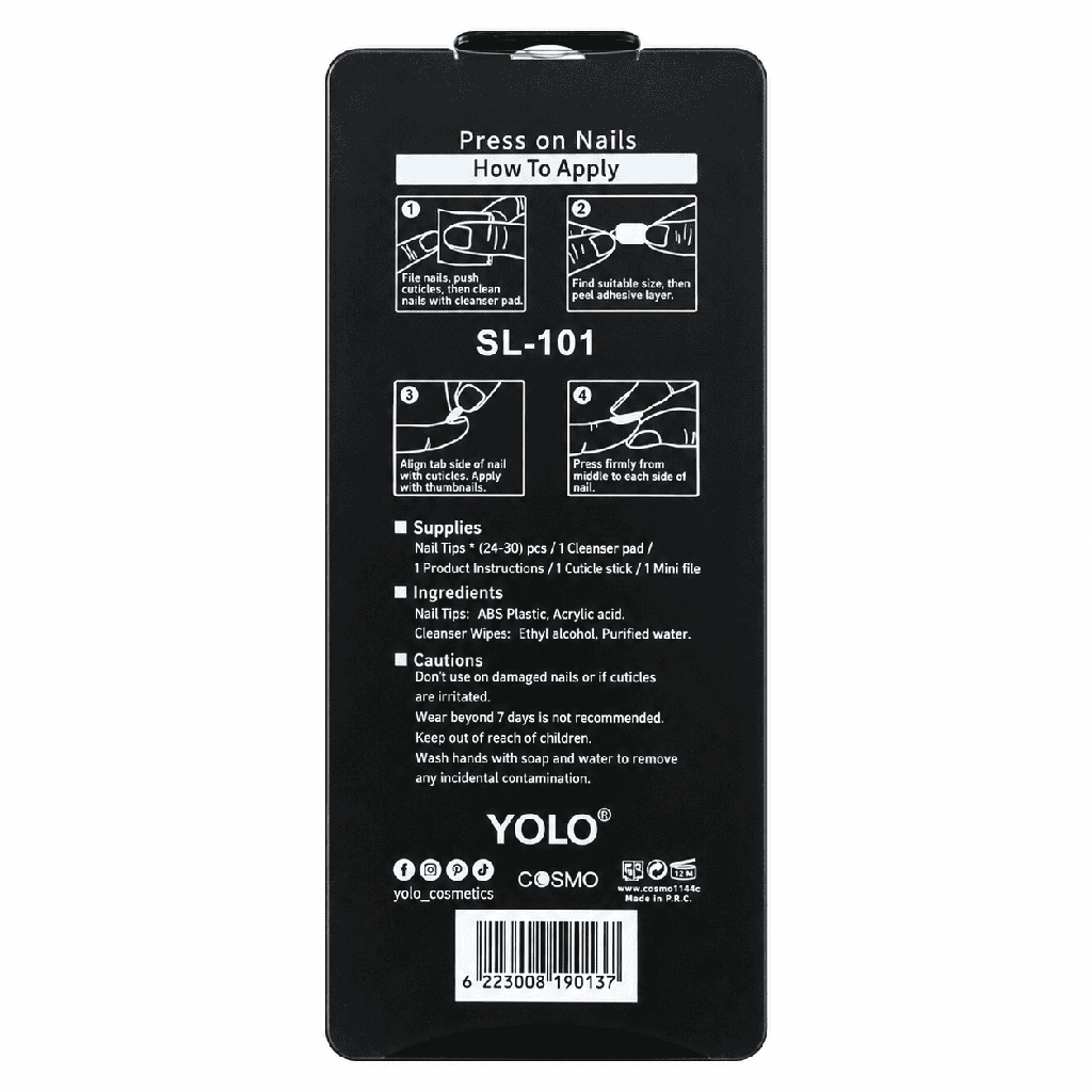 Yolo Squoval Long, Pro Nails SL-101-Toxic