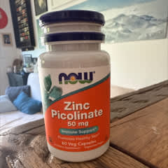 NOW ZINC PICOLINATE 50MG 60 CAPS.