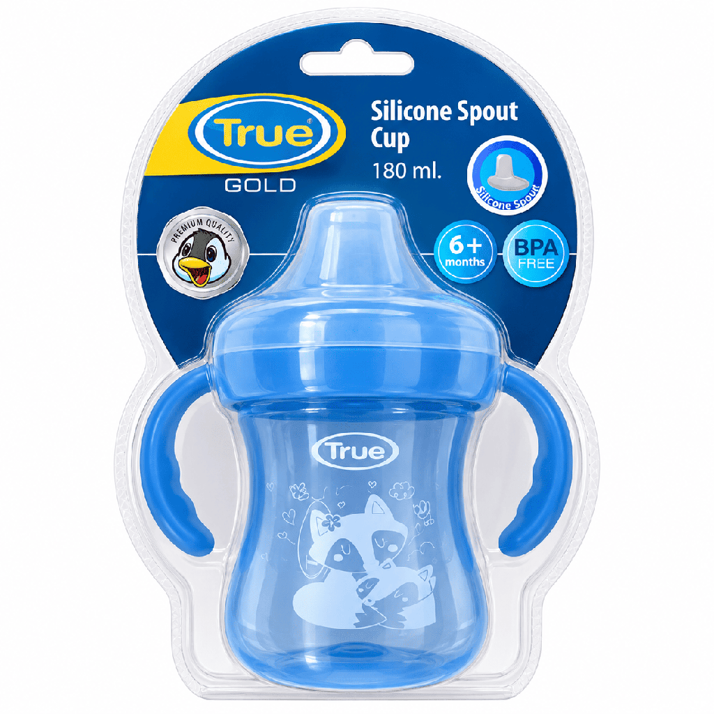 True Gold Silicon Spout Cup 180ml 6+M