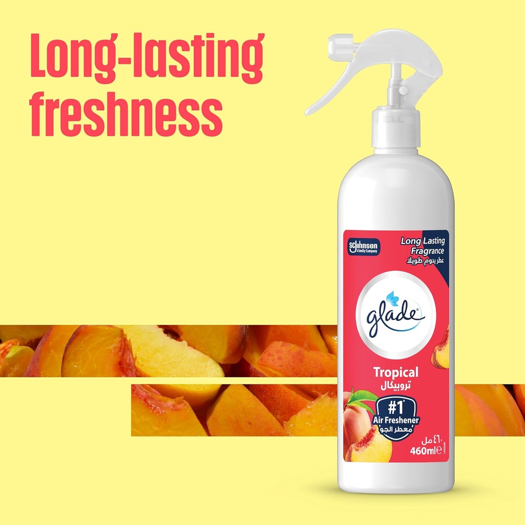 Glade Multispray Peach Air Freshener Tropical 460ml