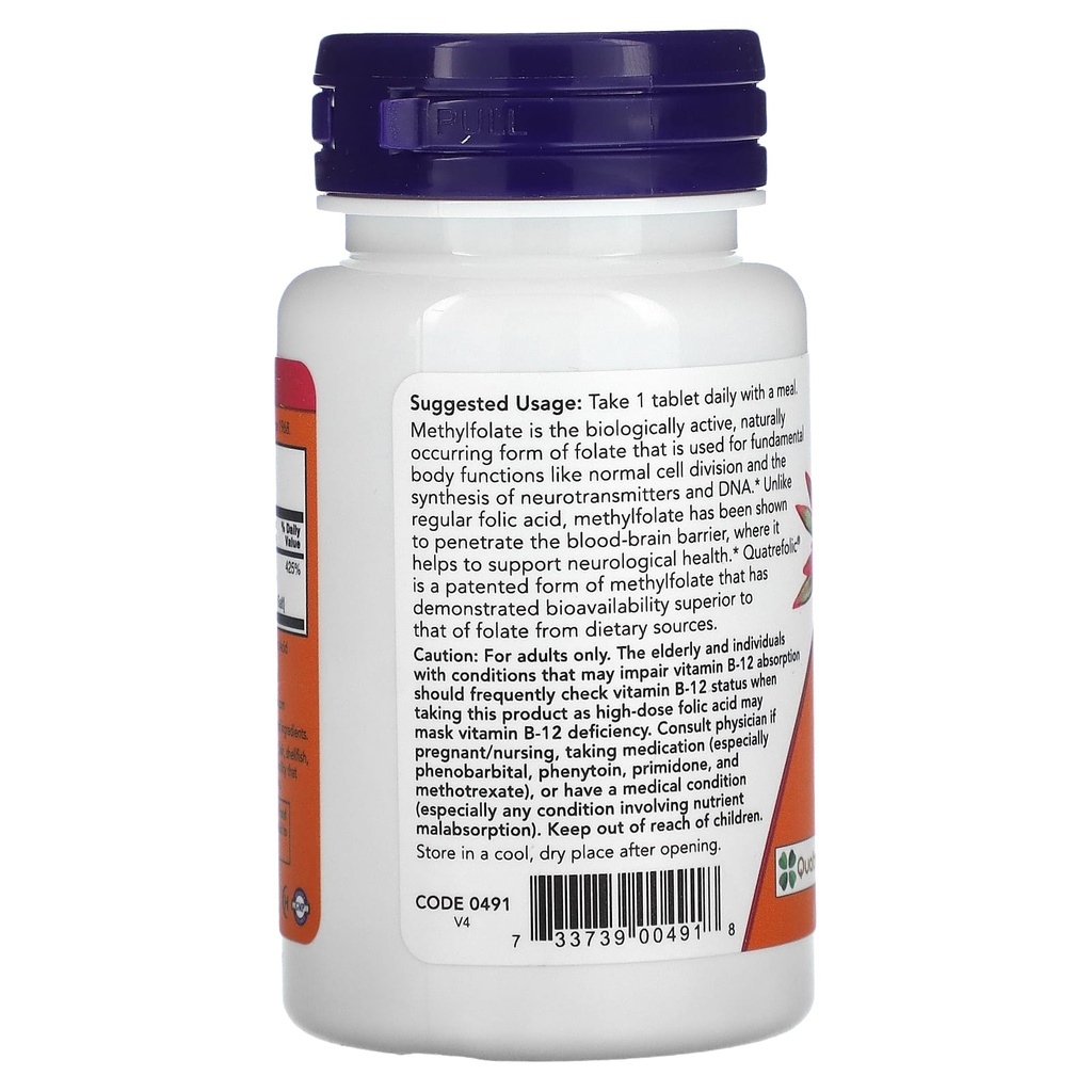 NOW METHYL FOLATE 1000 MCG 90 TAB