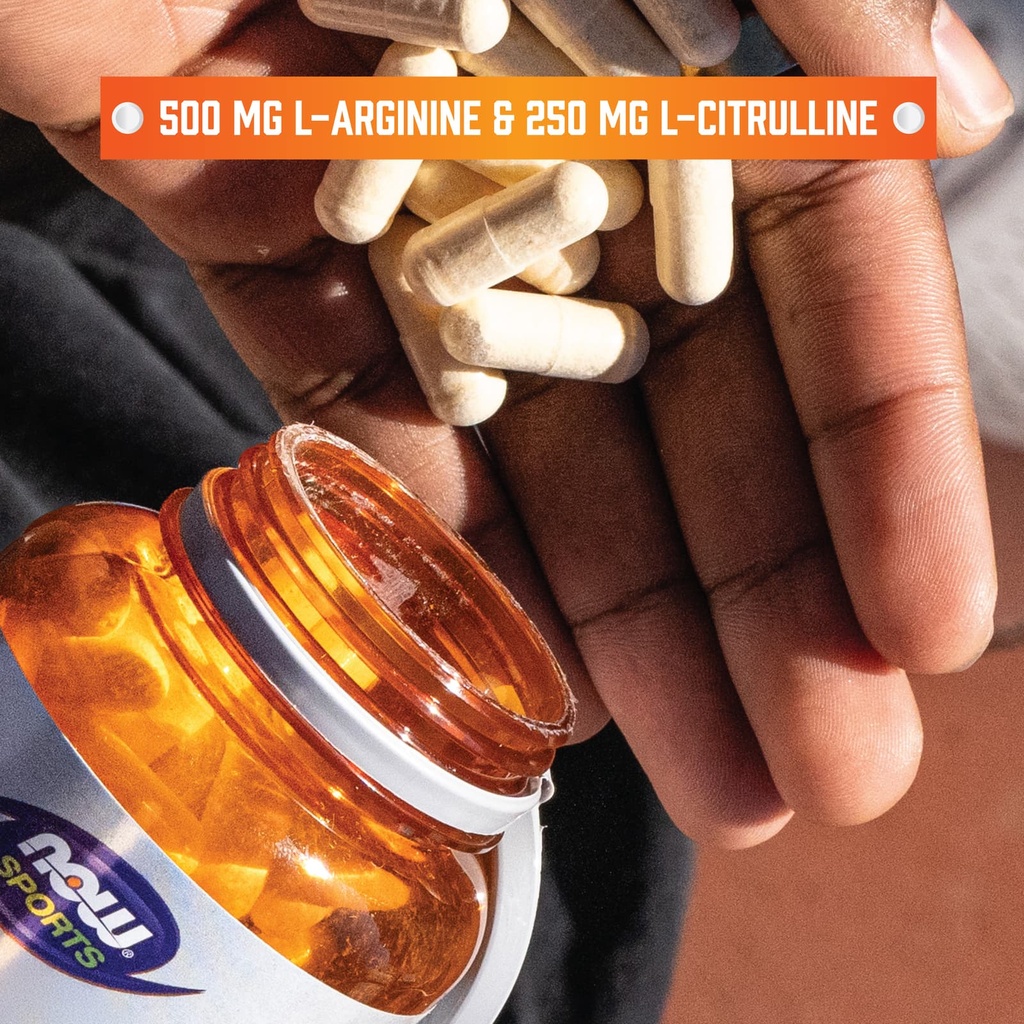 NOW ARGININE & CITRULLINE 120 Caps.