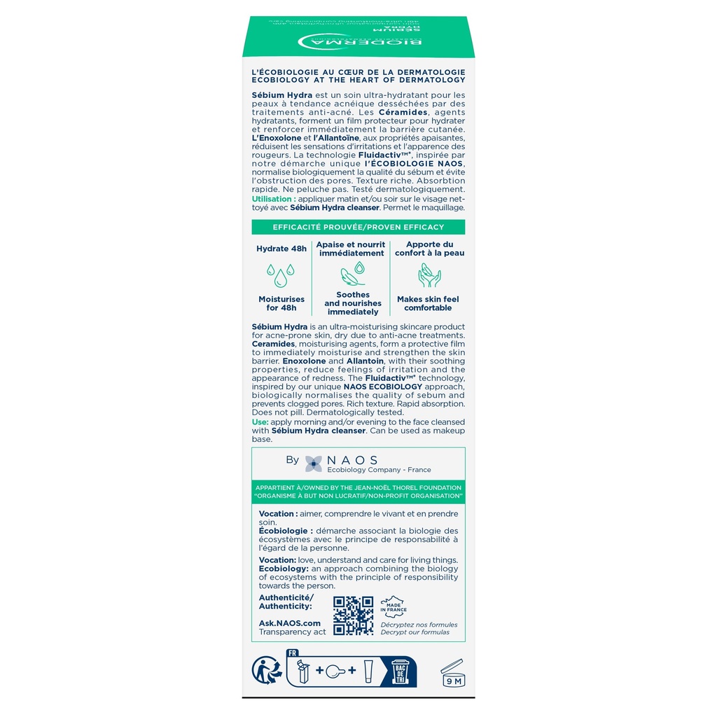 BIODERMA SEBIUM HYDRA 40ML