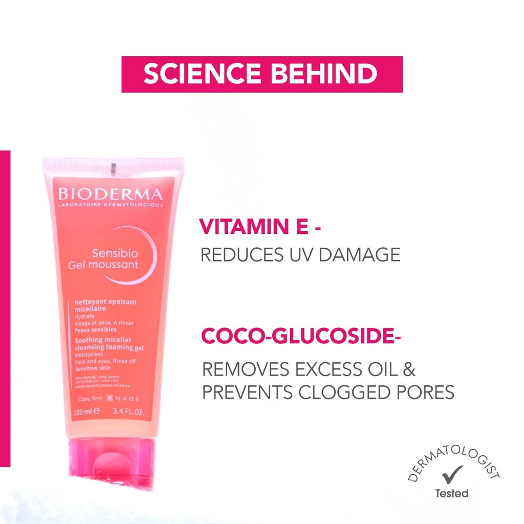 BIODERMA SENSIBIO GEL MOUSSANT FOAMING GEL SENSITIVE 100ML 