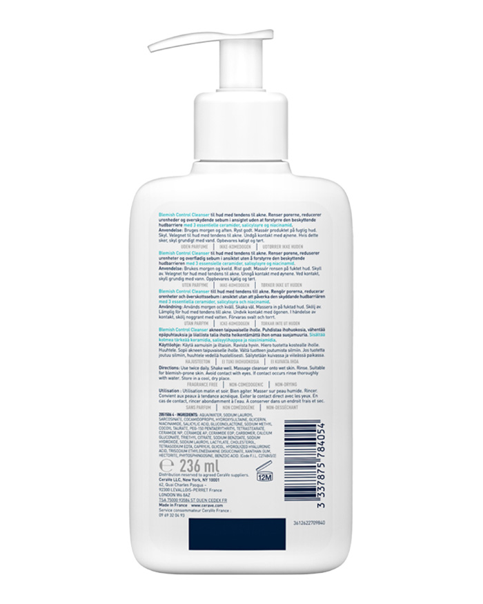 CERAVE ANTI BLEMISH CONTROL CLEANSER