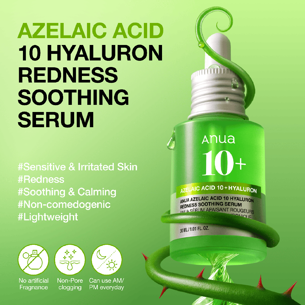 ANUA AZELAIC ACID 10 + HYALURON SERUM 30 ML