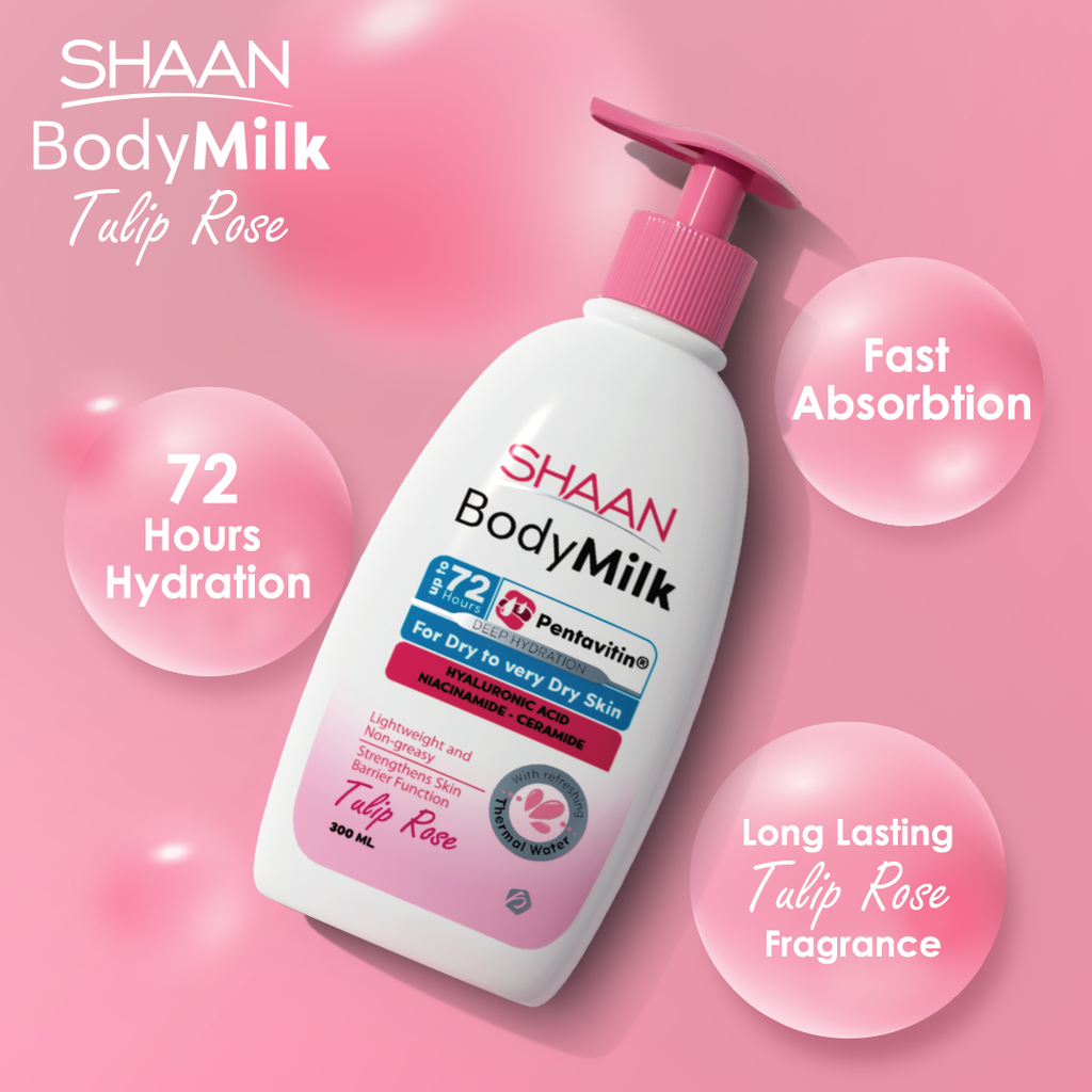 SHAAN BODY MILK  TULIP ROSE 300 ML