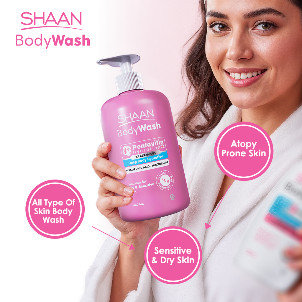 SHAAN BODY WASH  TULIP ROSE 480ML 