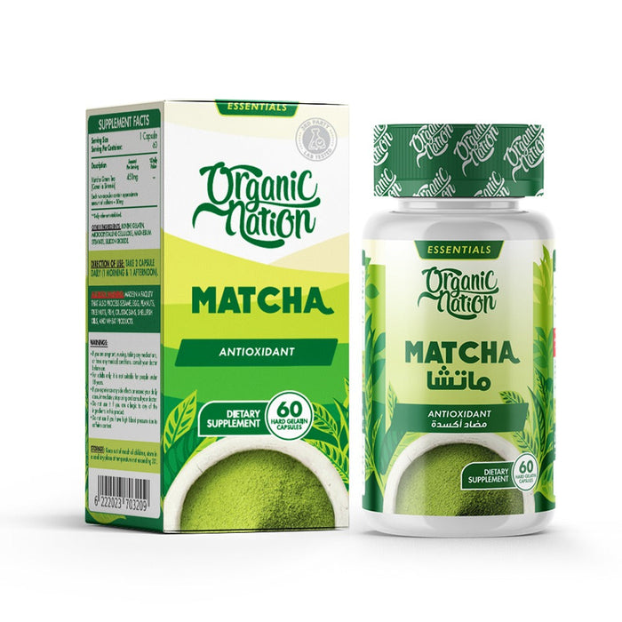 ORGANIC NATION MATCHA  60 CAPS