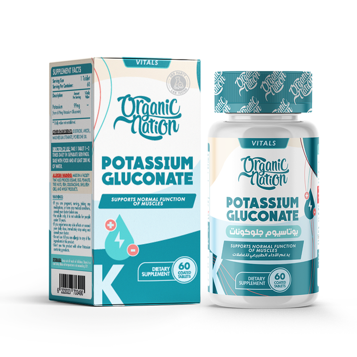 ORGANIC NATION POTASSIUM GLUCONATE  60 CAPS 