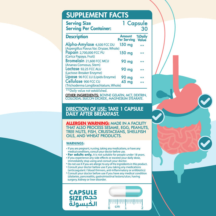 ORGANIC NATION OPTIMUM DIGEST  30 CAP