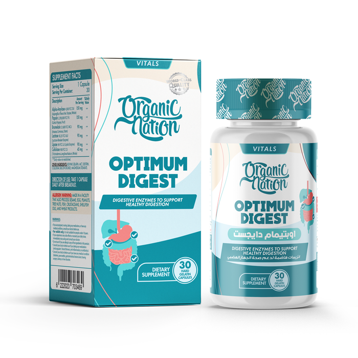 ORGANIC NATION OPTIMUM DIGEST  30 CAP