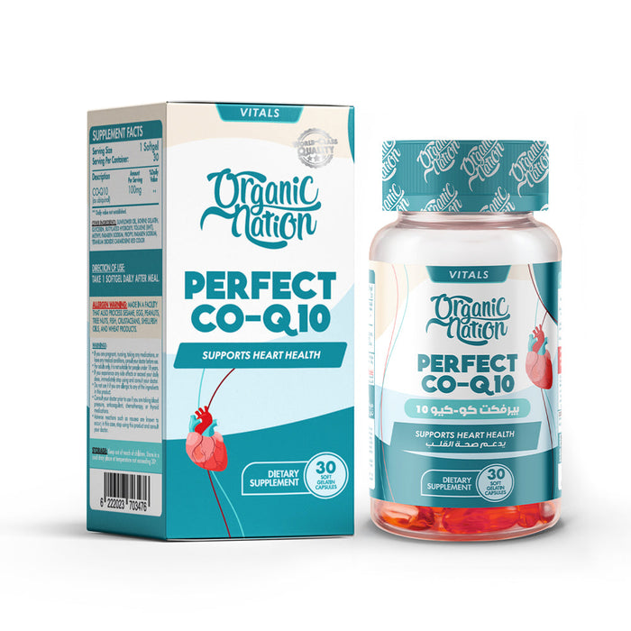 ORGANIC NATION PERFECT CO-Q10 30 CAP 