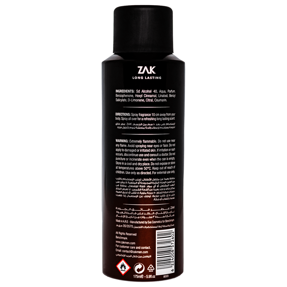 ZAK SPRAY GENTLEMAN 175 ML