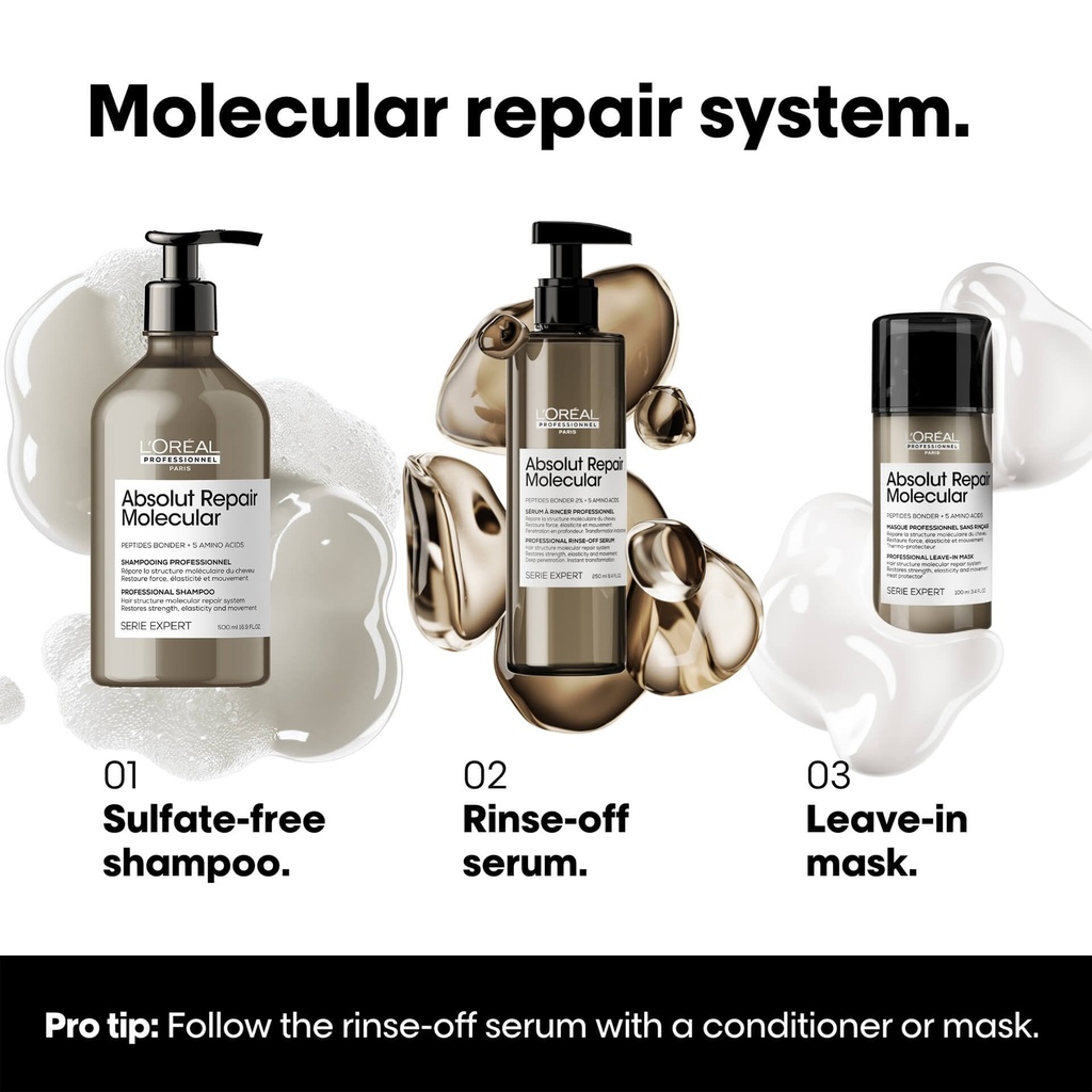 Loreal Professional Absolut Repair Molecular Shampoo - 300ml