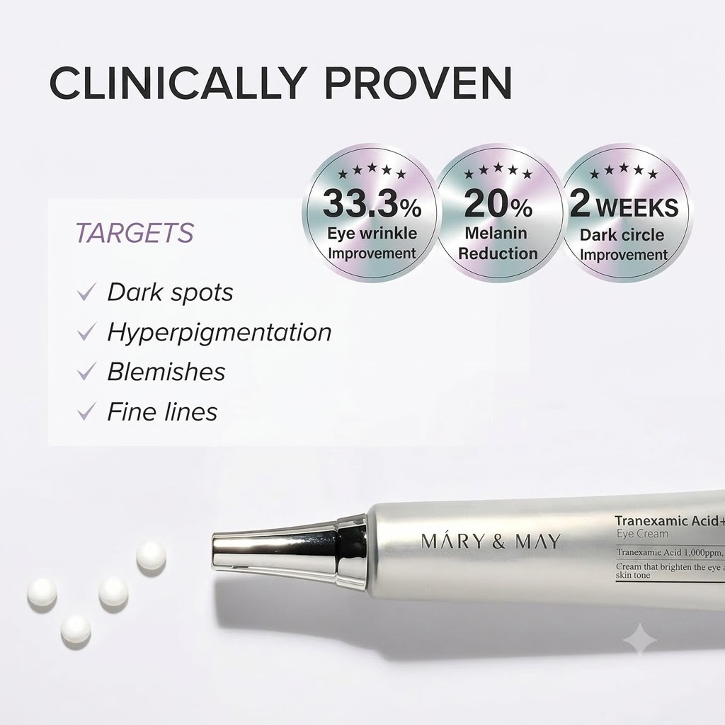 MARY & MAY TRANEXAMIC ACID + GLUTATHION EYE CREAM - 30M