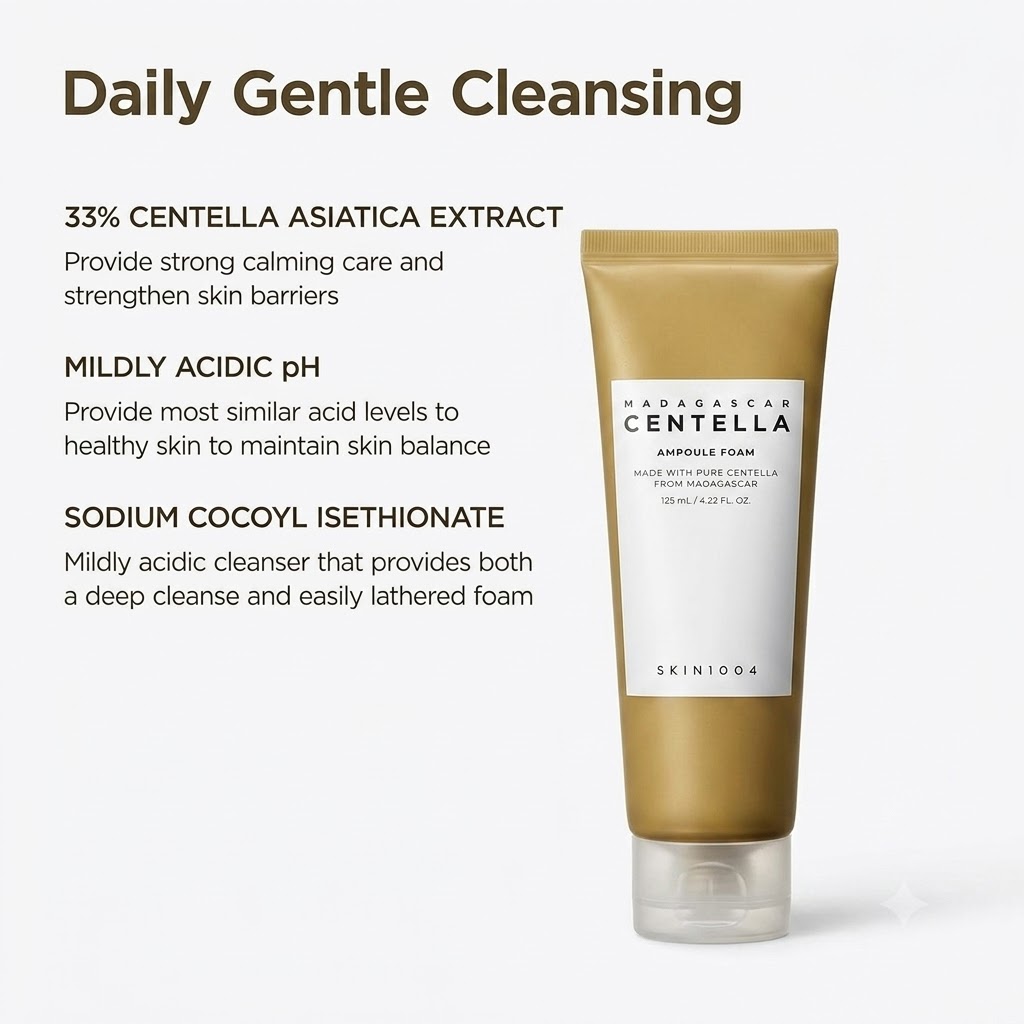 Skin 1004 Madagascar Centella Ampoule Foam - 125ml