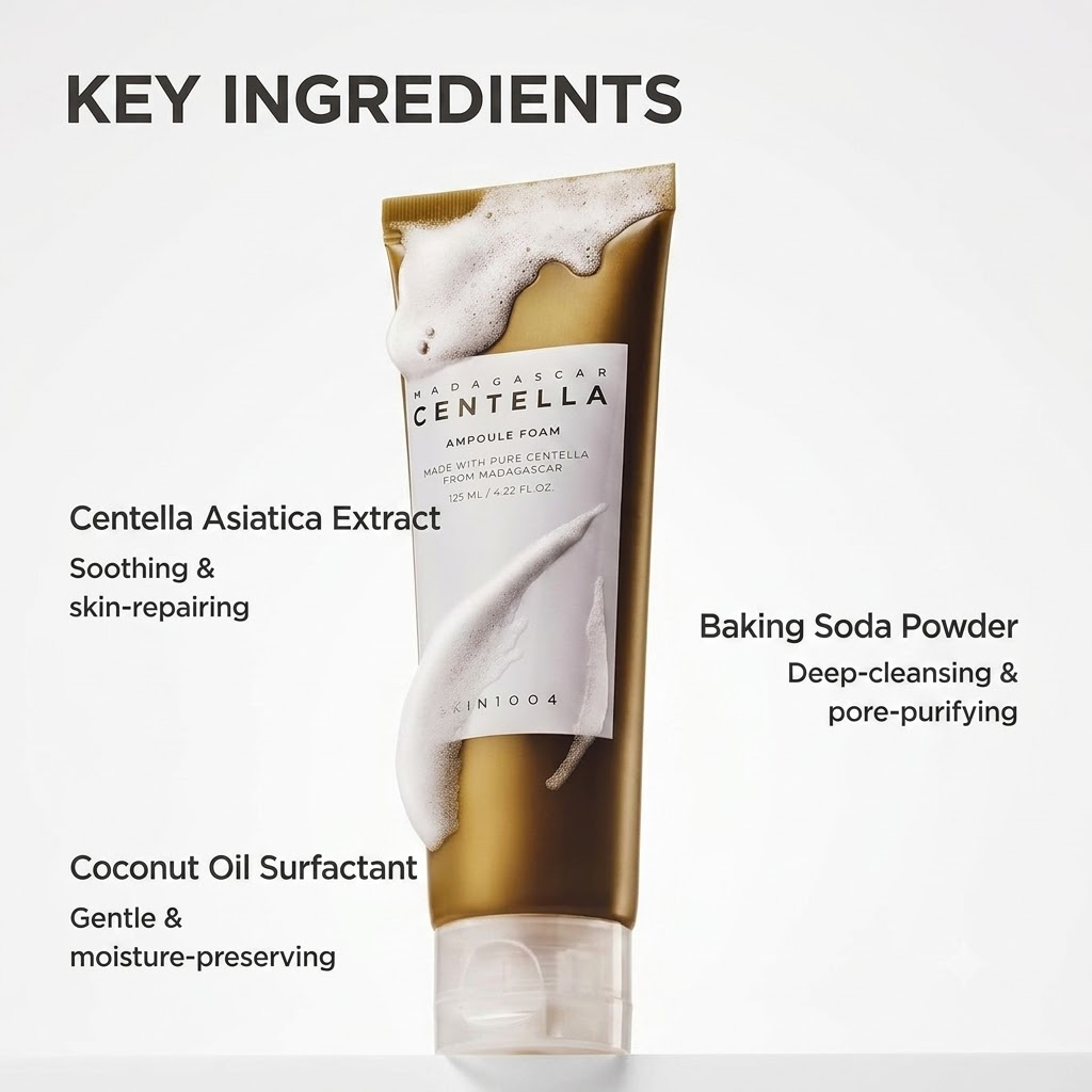 Skin 1004 Madagascar Centella Ampoule Foam - 125ml