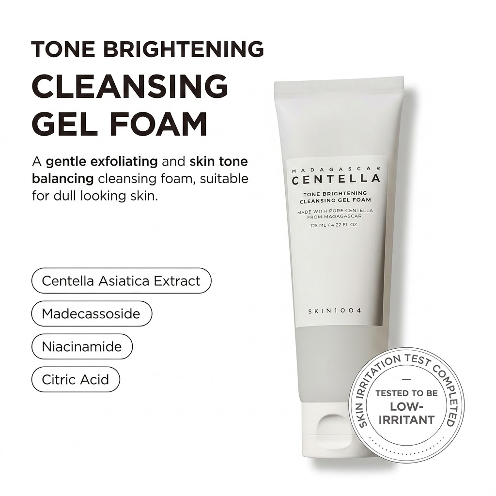 SKIN1004 Madagascar Centella Tone Brightening Cleansing Gel FOAM