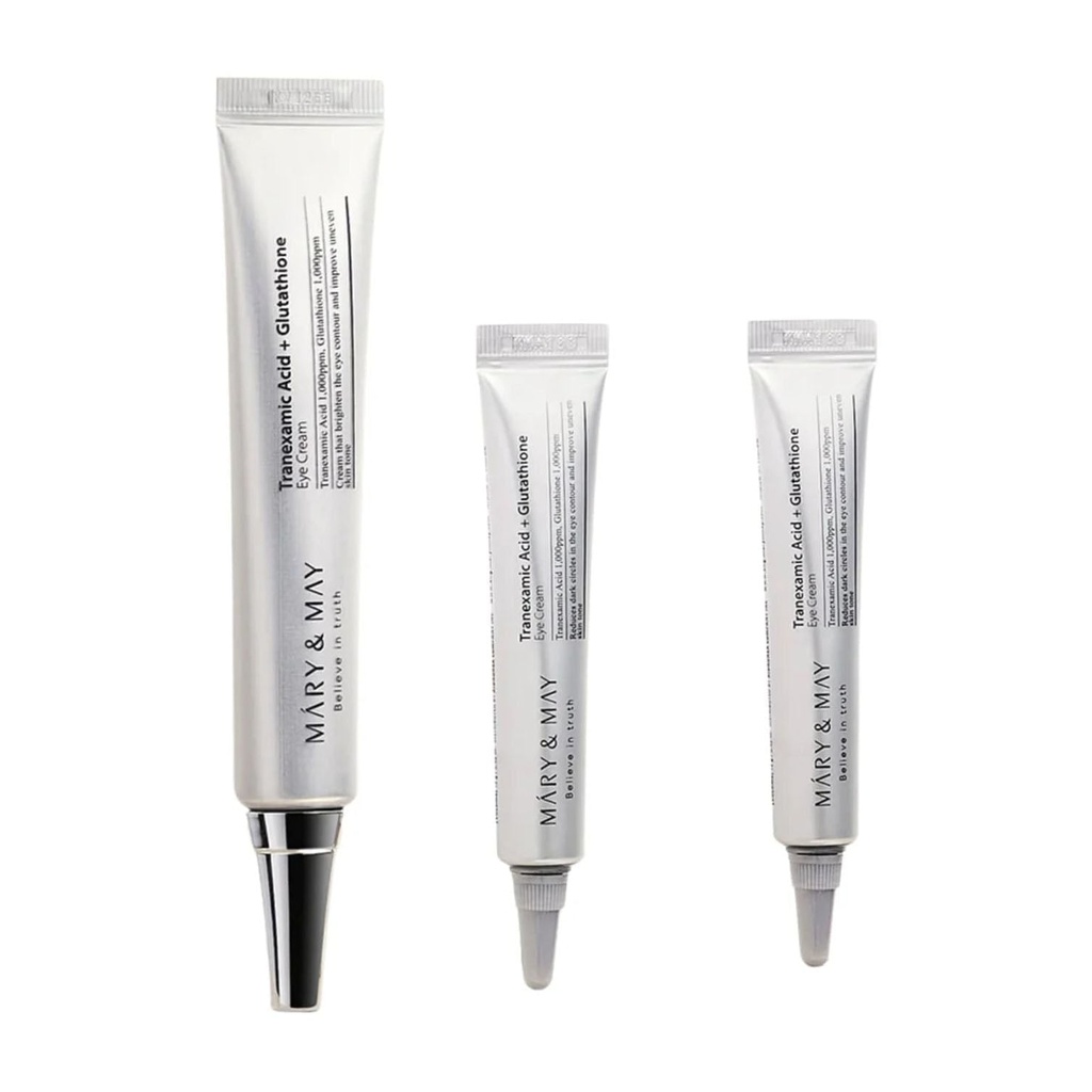 MARY & MAY TRANEXAMIC ACID + GLUTATHION EYE CREAM SPECIAL SET 