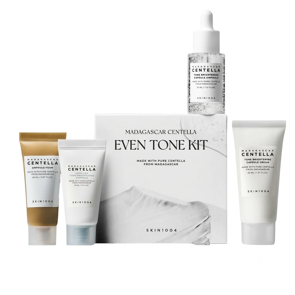 Centella Skin 1004 Travel Set for Skin Tone Unification and Spot Reduction