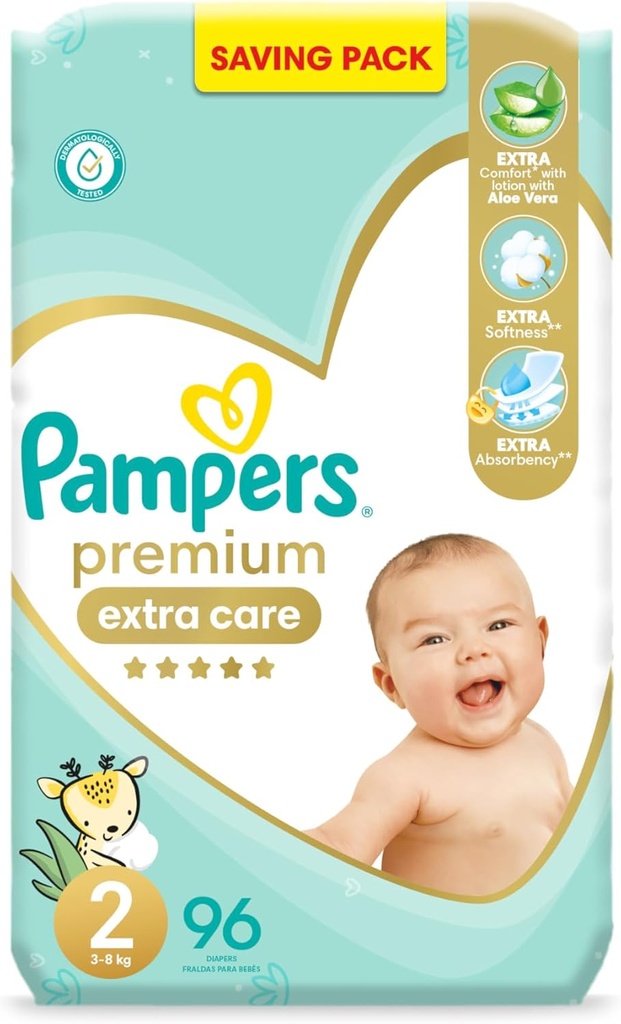 PAMPERS PREMIUM CARE NO.2 96PCS