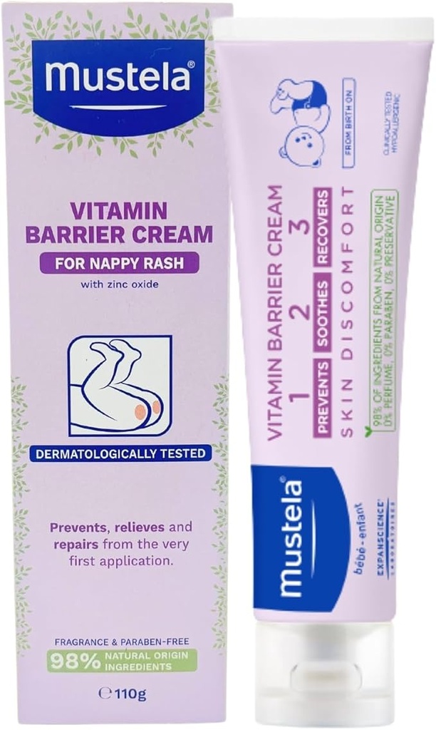 MUSTELA 1 2 3 Vitamin Barrier Cream - 50ML