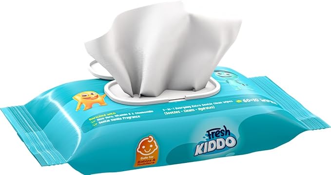FRESH KIDDO BABY  WIPES60+10 WIPES