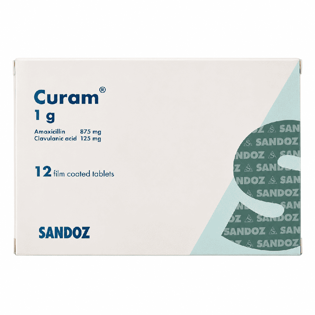 Curam 1 gm 12 Film Coated Tablets