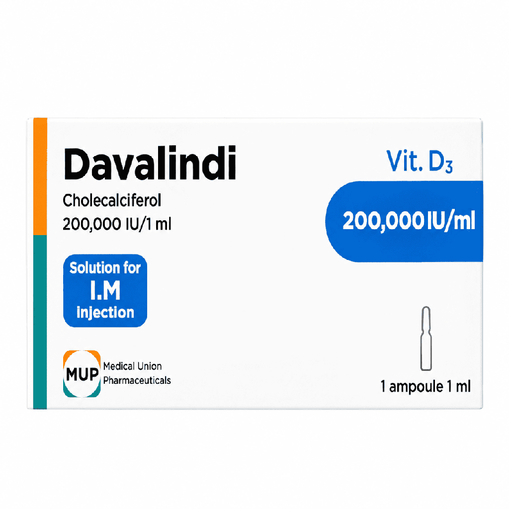 Davalindi 200000 I.U 2 Ampoules 1 ml (I.M)