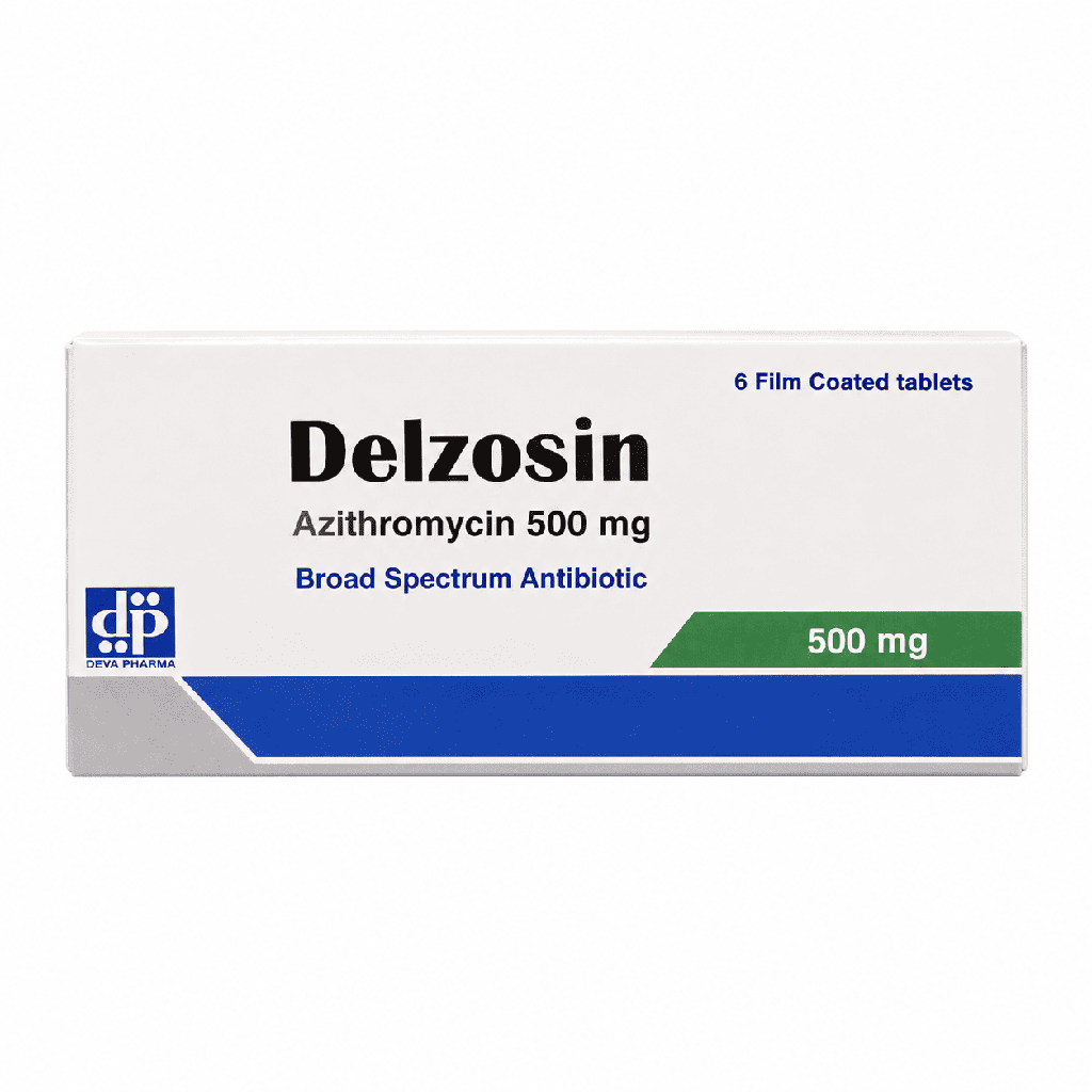 Delzosin 500 mg 6 Film Coated Tablets