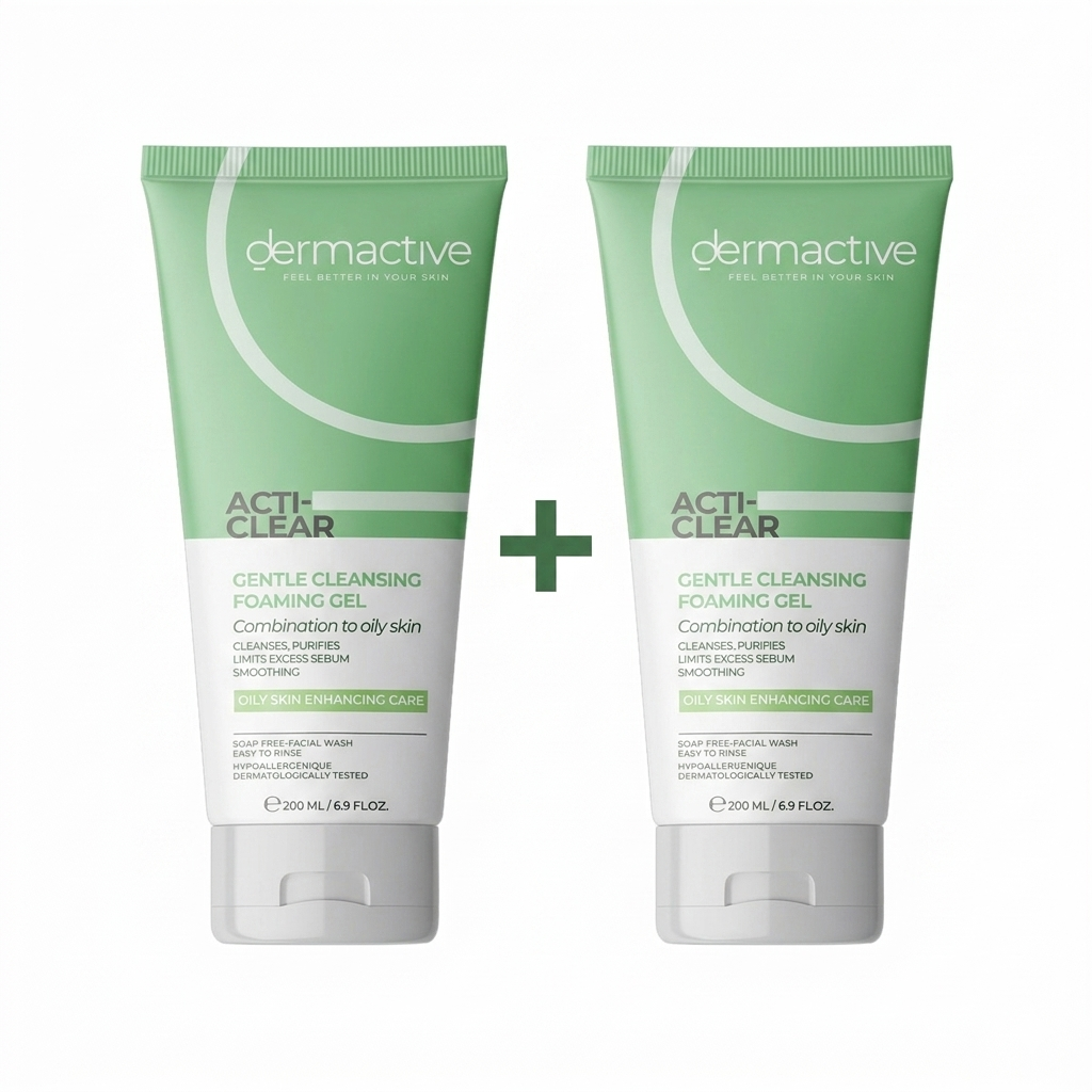 Dermactive ACTI-CLEAR Gentle Cleasnsing Foaming Gel 200ML (offer 1+1)