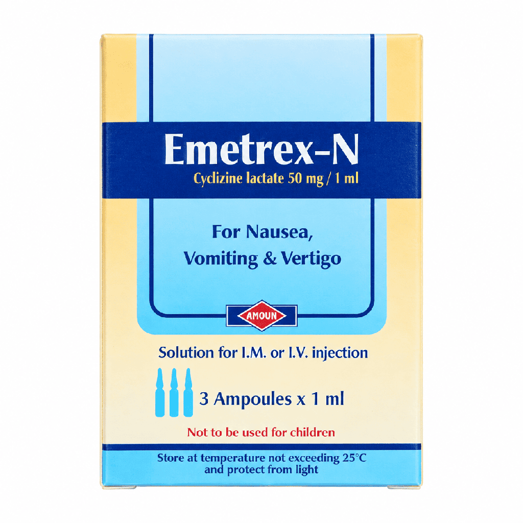 Emetrex N 50 mg 3 Ampoules