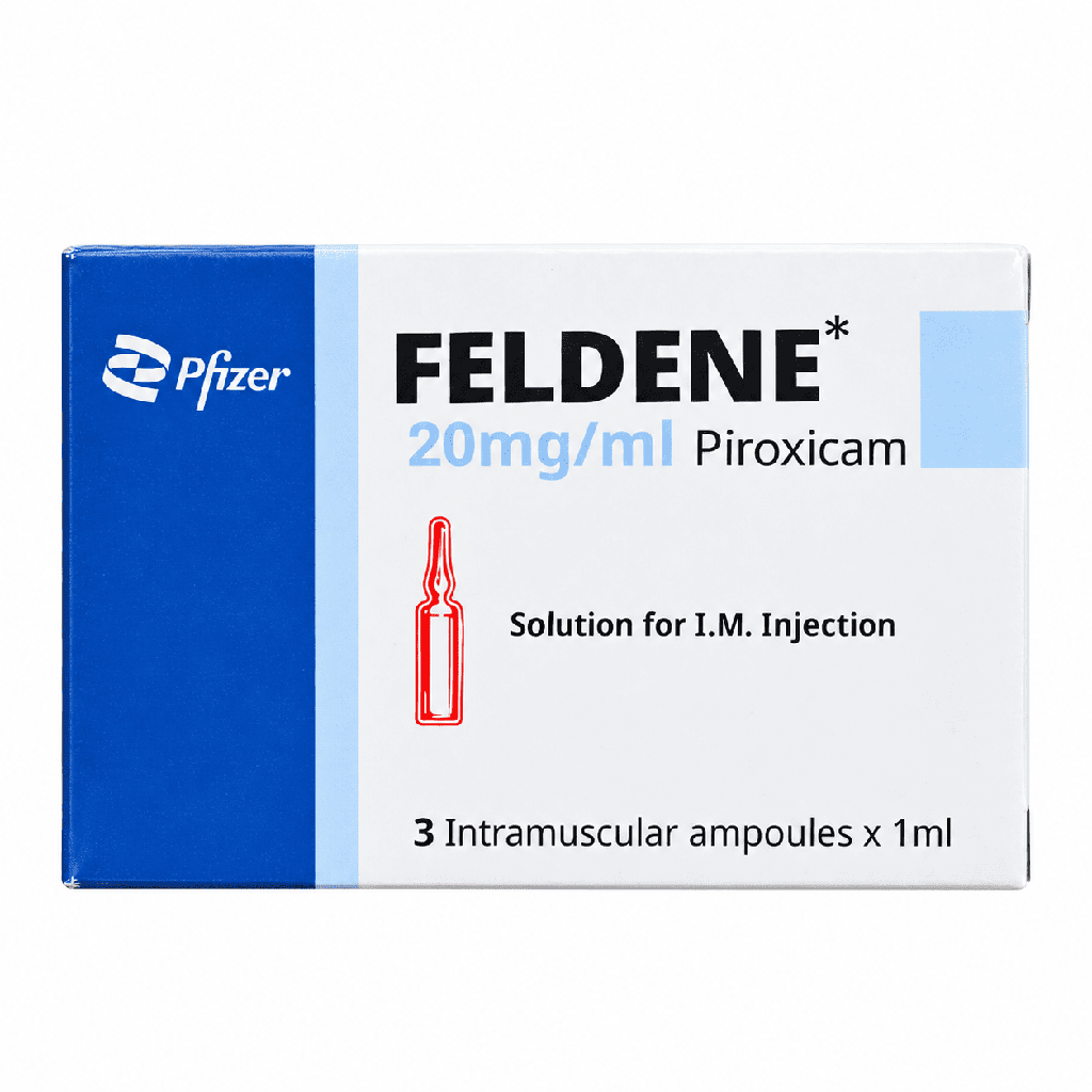Feldene 20 mg 3 Ampoules